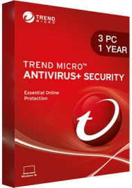 Trend Micro Antivirus + Security - 3 PCs - 1 Year